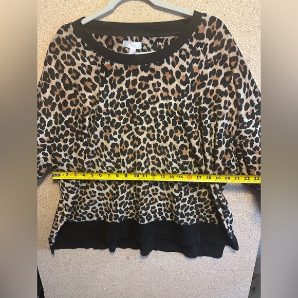Secret Treasures Leopard Print Sweater And Pant Set Size 2XL - Picture 5 of 10